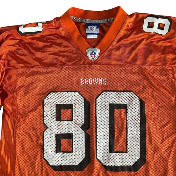 Vintage Cleveland Brown Kellen Winslow Jersey Men’s Large Reebok NFL Orange Y2K - Picture 1 of 12